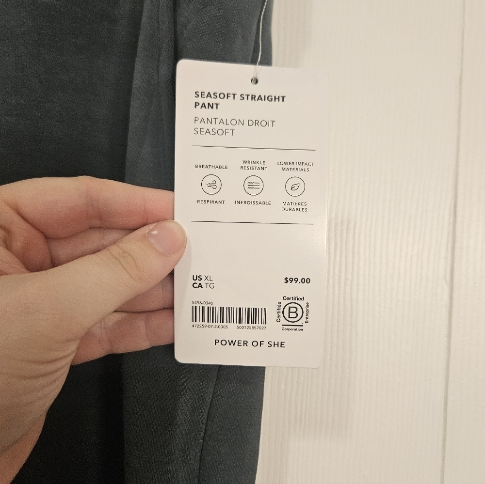 Athleta NWT Seasoft Straight Pant XL - Picture 5 of 7